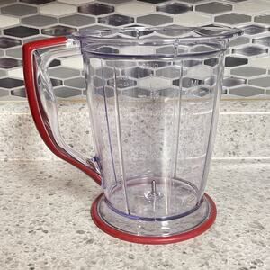 Ninja Master Prep Blender Pitcher Red 48 oz 6 cups *Pitcher Only* QB750